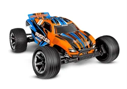 מכונית רסטלר - TRAXXAS Rustler 2X4 Brushed 1:10